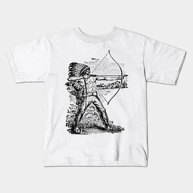 Native American Kids T-Shirt by FabRonics